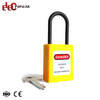High Security Industrial 38mm Slim Insulation Shackle Czerwone kłódki bezpieczeństwa