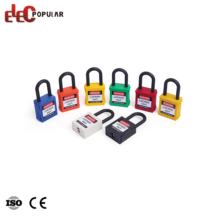 Elecpopular New Design Multi Color High Security Izolacja Kłódka bezpieczeństwa z kluczem