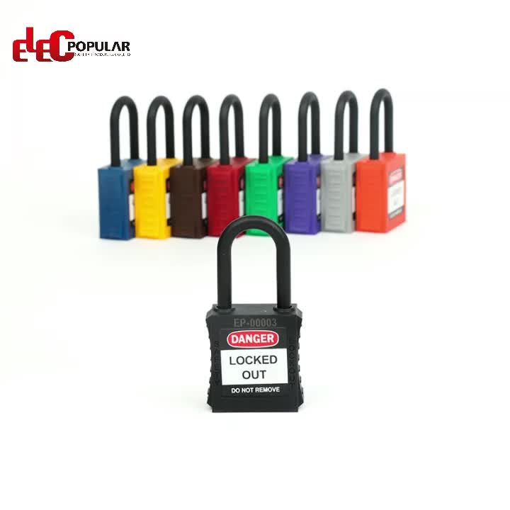 Industrial Top Security 38 mm nylonowa szekla izolacyjna kłódka bezpieczeństwa